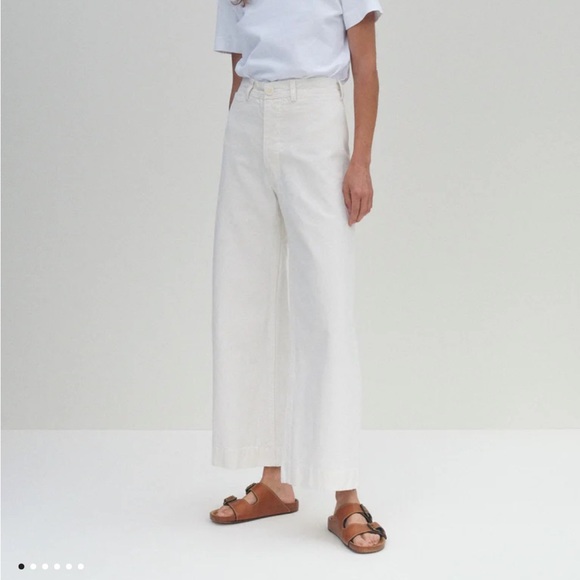 Jesse Kamm Sailor Pants in Salt White - Picture 1 of 6